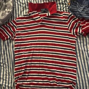 Ralph Lauren Red and White Polo Shirt